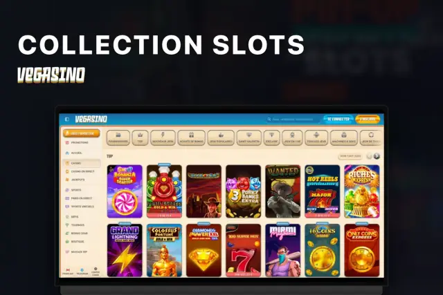 Vegasino lobby slots — grille de jeux et filtres